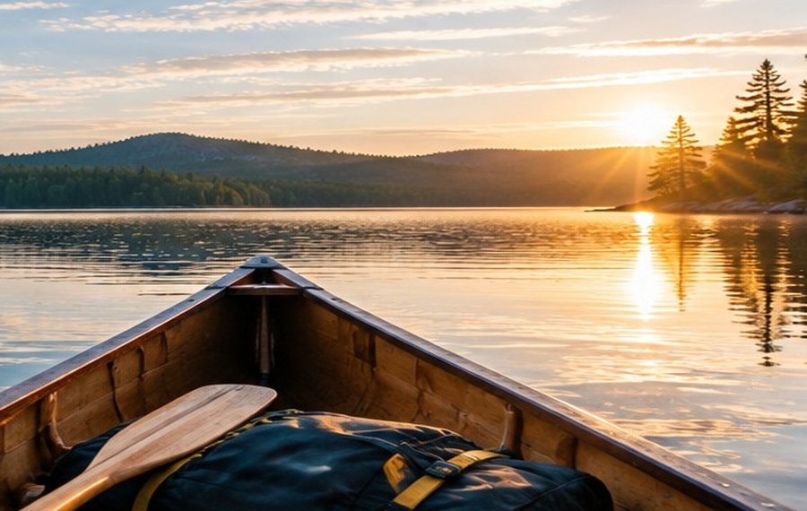 Canadian lake and wilderness