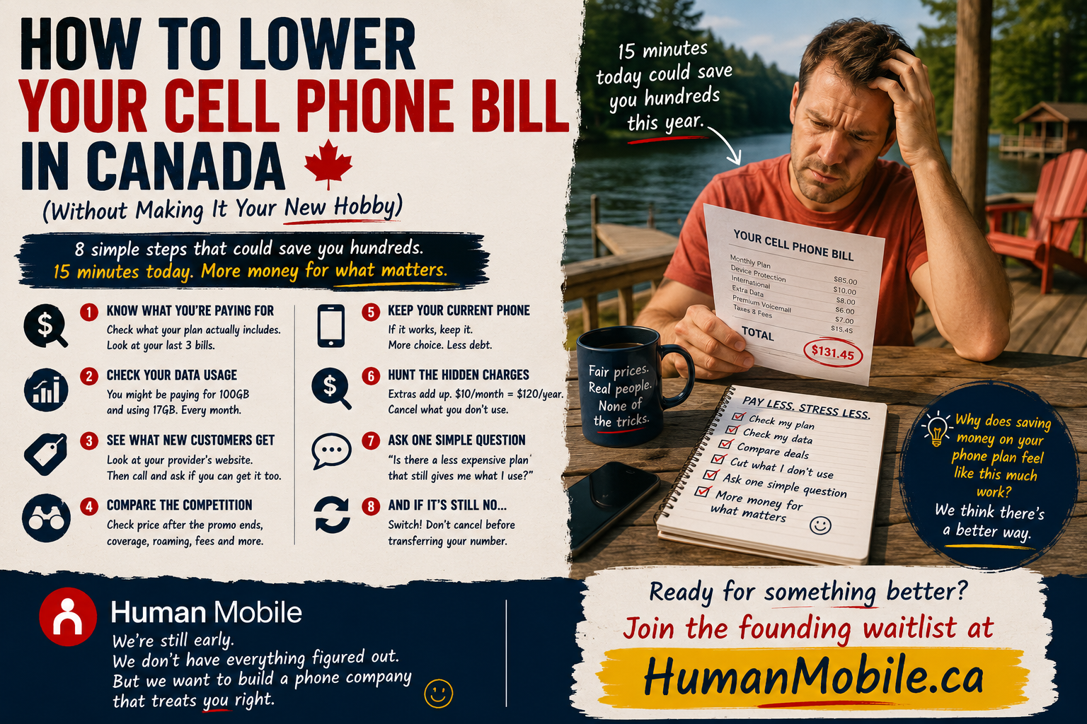 How to lower your cell phone bill in Canada guide